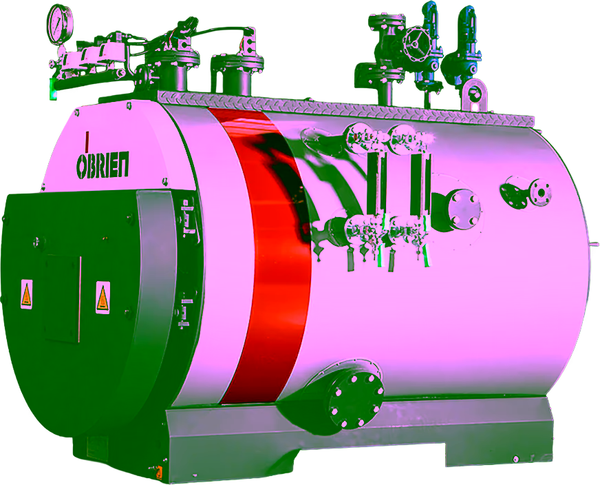 O'Brien rental boiler unit on site