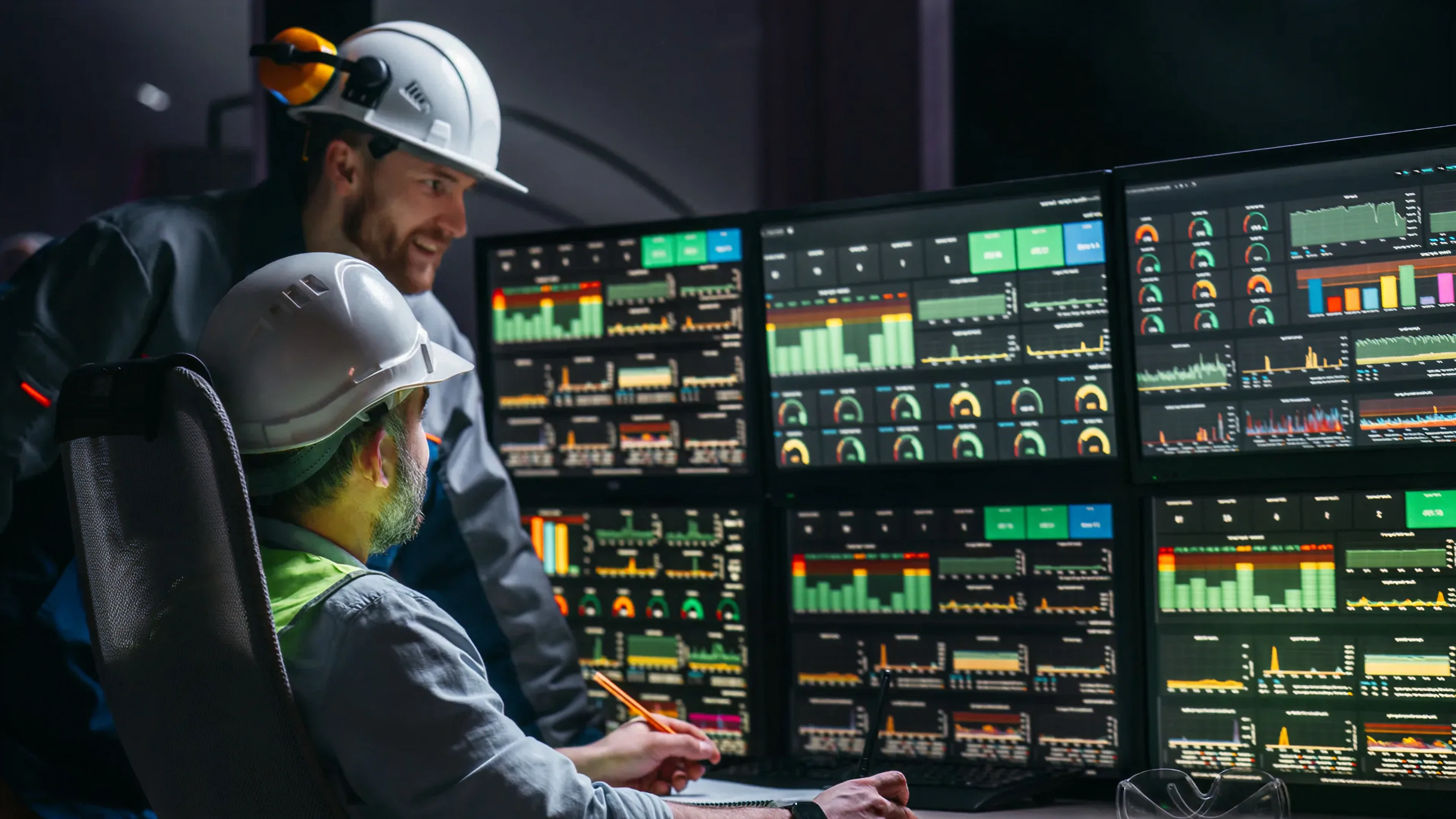 Support team monitoring control panels