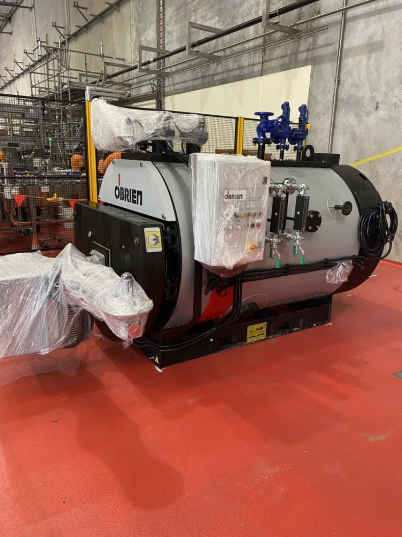 OBYONE firetube steam boiler installed at the Lion Beer brewery