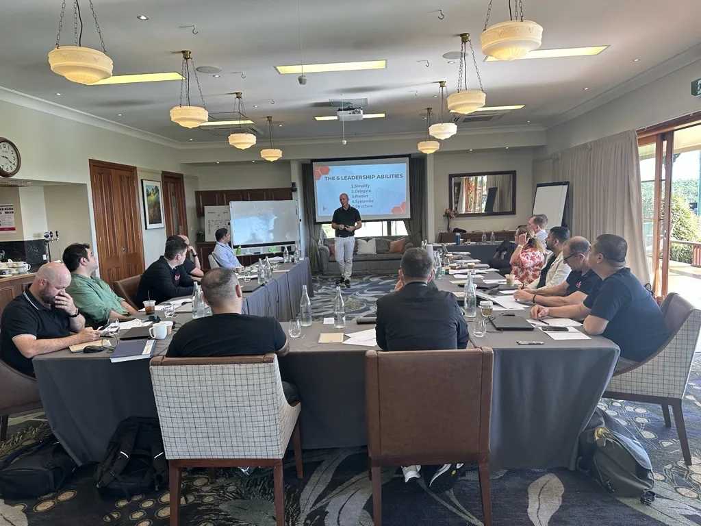 O’Brien leadership team in a planning workshop