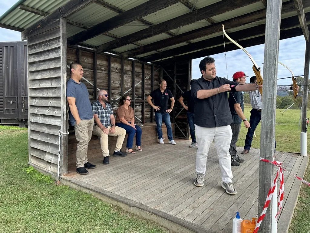O’Brien team-building archery session