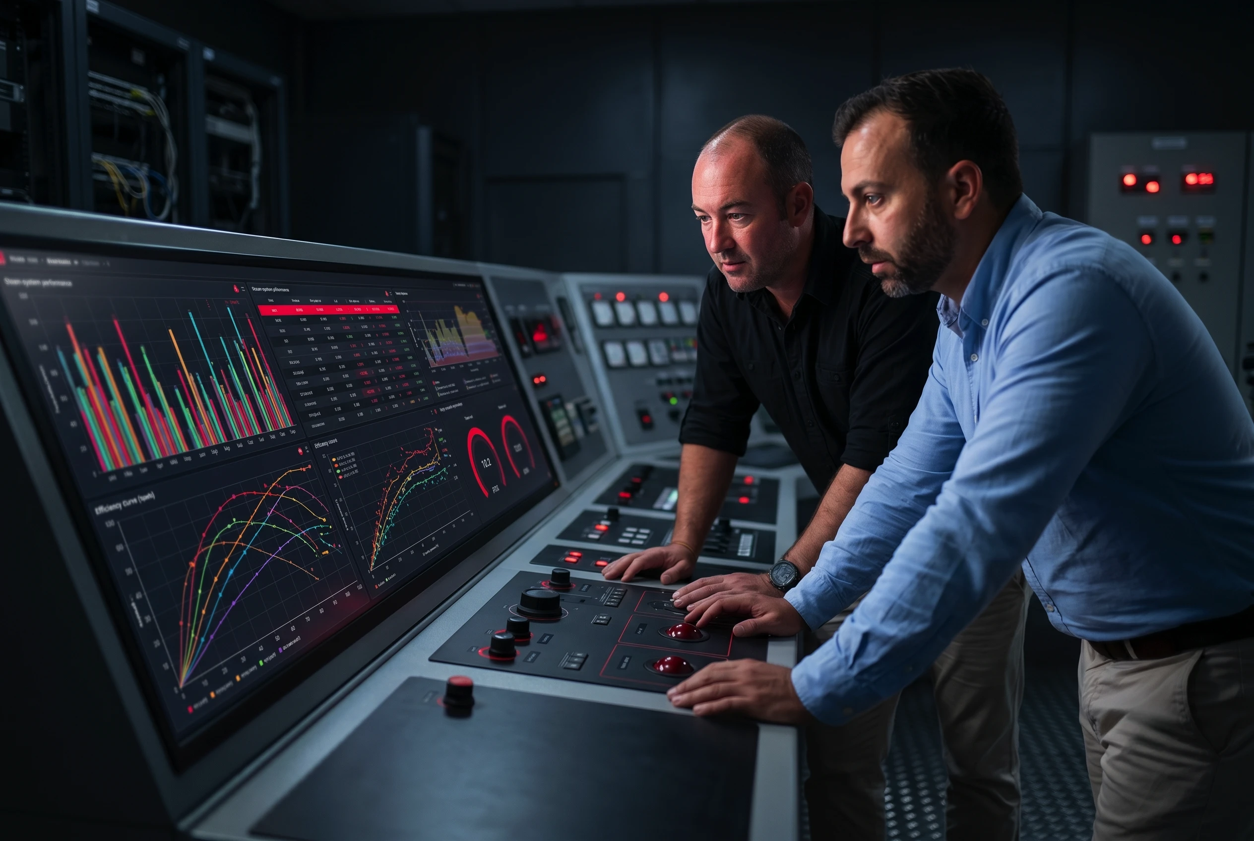 Reviewing plant performance on the production floor