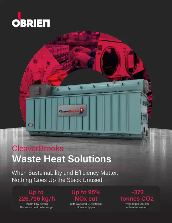 Cleaver Brooks Waste Heat Solutions brochure cover