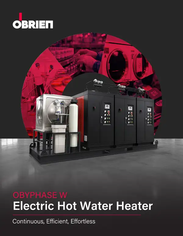 OBYPHASE W Electric Hot Water Heater brochure cover